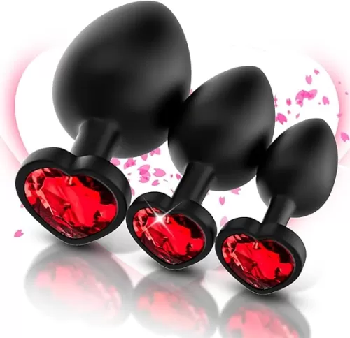 Portable Couple Plug Anales Kit Relaxing Anales Plug Butt Heart Shape Beads for Women Adult Toy Tool for Women Men Sunglasses 0524U3