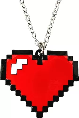 STKTFKK Heart Necklace Metal Necklace Women and Men