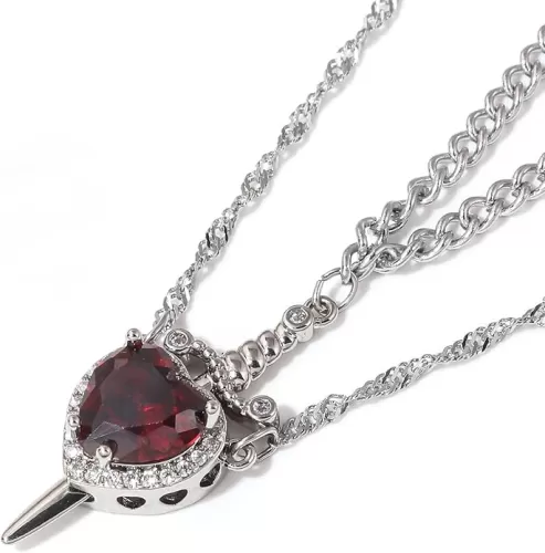 Sword Heart Matching Couple Necklaces - Bff Neckalce for 2 Best Friends - Beautiful Jewelry Gift for Women Men