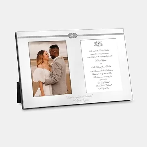 THINGS REMEMBERED Engraved Vera Wang Wedgwood Infinity Double Frame (Free Customization)