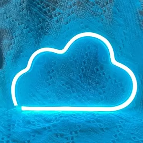 LED Cloud Neon Light for Wall Decor, Battery or USB Powered Cloud Sign Shaped Decoration Wall Lights for Bedroom Aesthetic Teen Girl Kid Room Christmas Birthday Wedding Party Pink