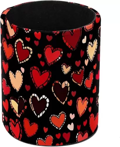 Love Heart (2) Pen Holder Stand Cup Pencil Holder Organizer Makeup Brush Holders for Home Office Desk