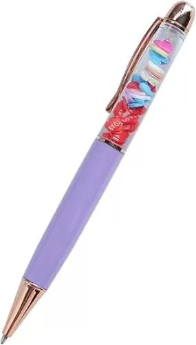 Love Heart Funny Pens Cute Floater Floating Liquid Writing Journaling Office Pen Unique Gift For Women Men