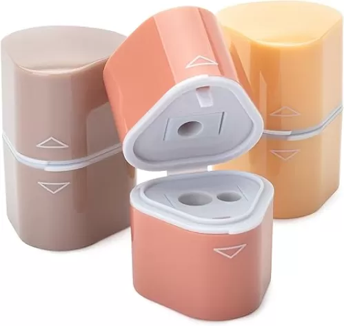 Mr. Pen- Pencil Sharpener for Colored Pencils, 3 Pack, 3 Hole, Pencil Sharpeners Manual, Handheld Pencil Sharpener
