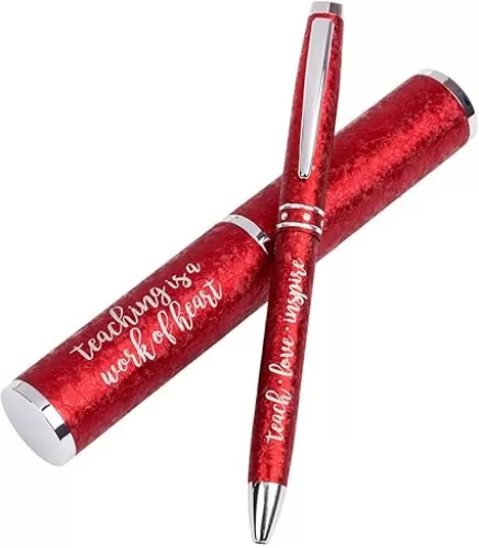 Teaching Is a Work of the Heart - Pen with Case