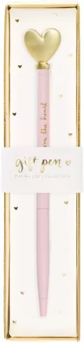 WORLD TRAVELER Dayna Lee “What A Big Heart” Love Pen In Gold Gift Box (Pink)