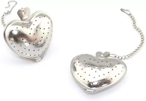 8pcs Stainless Steel heart-shaped Tea Ball 1.5 Inch Tea Infuser Strainers Tea Strainer Filters Tea Interval Diffuser for Tea