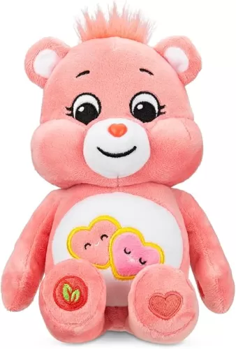 Care Bears 22033 9 Inch Bean Plush Love-A-Lot Bear, Collectable Cute Plush Toy, Cuddly Toys for Children, Soft Toys for Girls and Boys, Cute Teddies Suitable for Girls and Boys Aged 4 Years +
