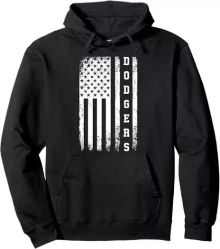 Dodgers Heart Name Design Retro Style Graphic Men Women Kid Pullover Hoodie