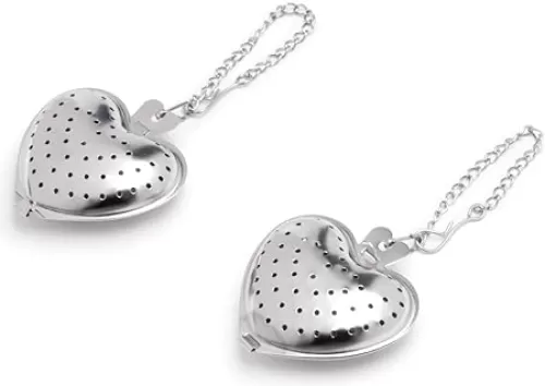 Fox Run Heart Tea Infuser, 0.25 x 1.75 x 6.25 inches, Metallic
