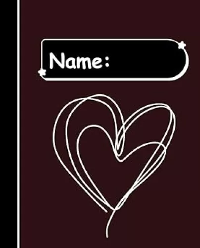 Heart Shape Notebook Light Red Cover ( 7.5 × 9.25 in ): 19.05 x 23.5 cm