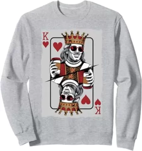 King Of Hearts, Mens Valentines Day Gifts For Boys Sweatshirt