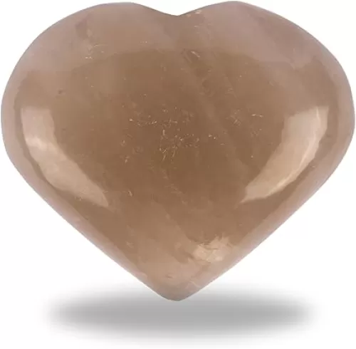Smoky Quartz Heart Palm Stone, Heart Shaped Crystals and Healing Stones- Pocket Worry Stone for Anxiety and Stress Relief - Healing Crystals for Meditation, Reiki, Spiritual and Crystal Gifts