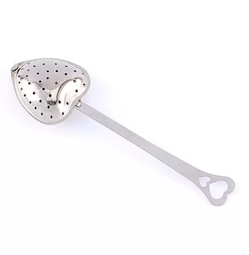 Stainless Steel Tea Infuser, Mesh Heart Shaped Tea Strainer Spoon Reusable Interval Diffuser Heart Shaped Tea Partition Spoon