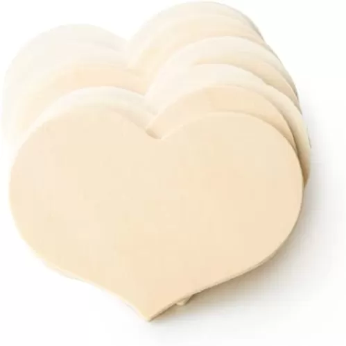 1-1/2" x 2" Traditional Wood Heart Cutout - Birch Plywood Craft Supplies