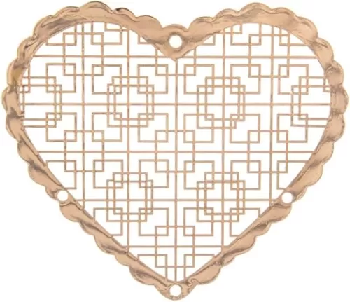 10pcs Silver Heart Hanging Suncatcher DIY Metal Parts Hand-Crafts Pendant Ornament Drop