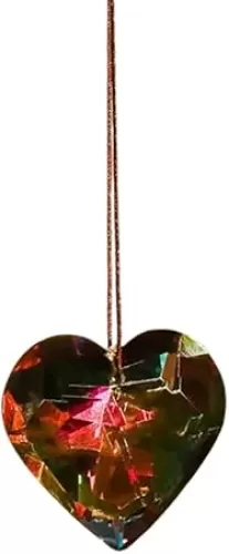 4.5cm Crystal Heart Prism Suncatchers Window Sun Catchers Door Porch Hanging Decorations Rainbows Maker Pendant