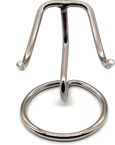 5MOONSUN5's Heart Shaped Urn Stand (CHROME FINISH), Stand for Heart Keepsake Urn, Burial Urns, Memorial Keepsake Urns.