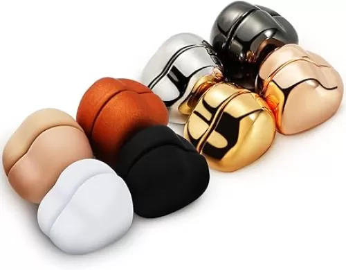 8 Pairs Hijab Magnets Strong Hijab Pins Women for Dress Cleavage Multi-use Pinless Muslim Magnetic Buttons Veil Scarf Pins(Heart Style)