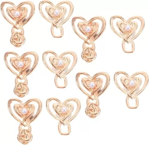 Beaupretty Adjustable Metal Heart Waist Buckle No-sew Waist Clip for Jeans Waistband Tightener Fashion Accessory for Women