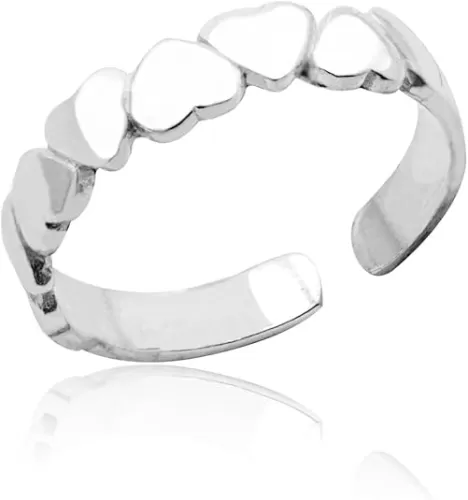 Honolulu Jewelry Company Sterling Silver Heart Toe Ring