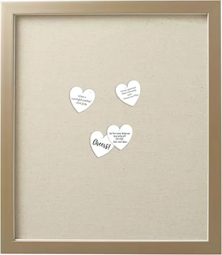Kate & Milo Modern Wedding Pin Board Guest Book Alternative, One Size, Heart Tag Signature Frame