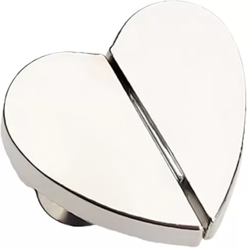 Magnets for Curtains - Magnetic Curtain Clips | Curtain Magnets Closure | Heart-Shaped Curtain Clips to Hold Curtains Closed | Decorative Removable Tablecloth Clips, Double-Sided Magnet Closure