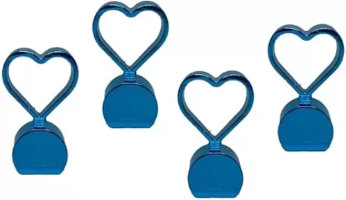 4PCS Aluminum Heart Shape Wheel Tyre Stem Covers Universal Fit Cars, SUVs, Bike and Bicycle, Trucks, Motorcycles (Red)