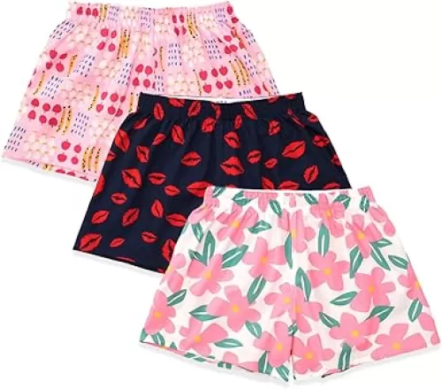 Boxer Shorts for Women Gingham Sleep Y2k Printed Boxers Pj Boxer Short Trendy Checkered Baggy Pj Boxers