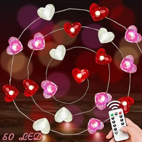 btfarm 16.4FT 50 LED Valentine