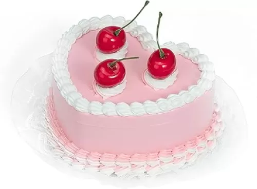 Coquette Room Decor Aesthetic, Heart Shaped Jewelry Box for Girls, Fake Cherry Pink Cake, Cute Kawaii Decorative Storage Accessories.