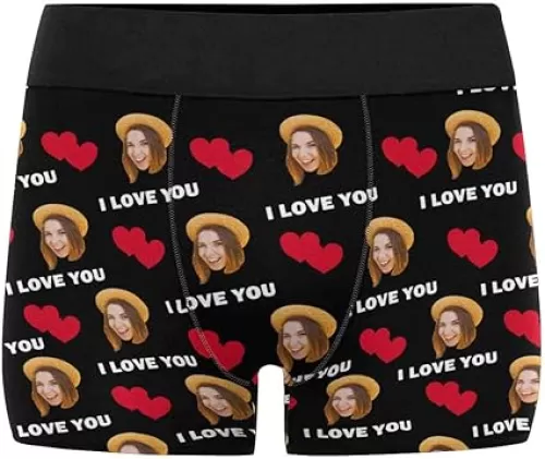 Custom Boxers for Men I Love You Love Hearts Men