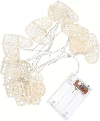 Heart String Lights Valentines Lights Valentine Heart Lights Heart Shaped Lamp String Love Lamp String Outdoor Lights Battery Operated Led Lights Heart Curtain Light