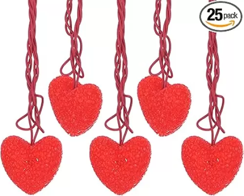 Lantern String Lights, Plug in & Connectable Decorative Lights, for Indoor & Outdoor Ambience Decoration, Valentines Day Red Heart