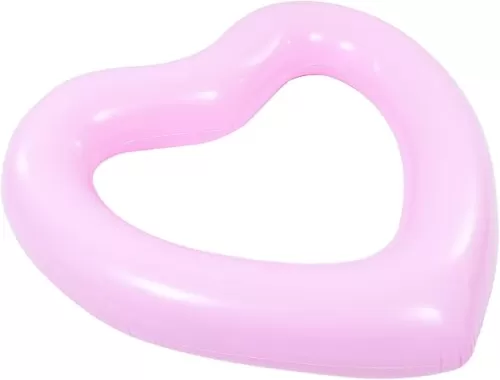 Love Swimming Ring Heart Shape Swim Ring Pool Floats Inflatable Pool Float Beach Party Swim Ring Pool