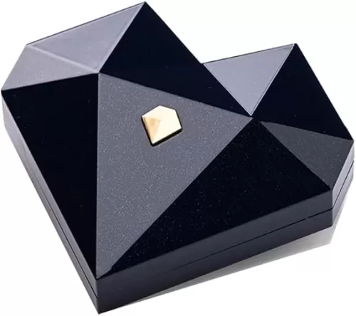 Red Heart Ring Box, Heart-Shaped Ring Box with Pop-Up Mechanism, Engagement, Anniversary – Romantic Surprise Gift Case