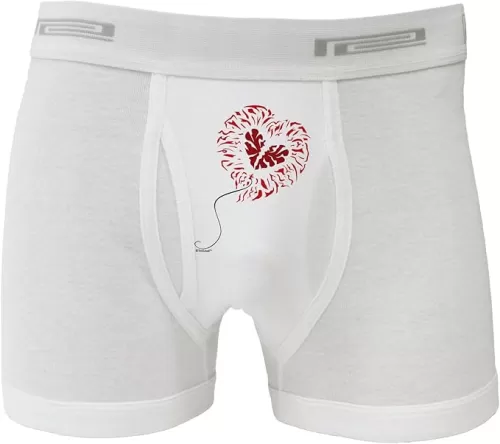TOOLOUD Broken Heart Popped Red Heart Balloon Boxer Briefs