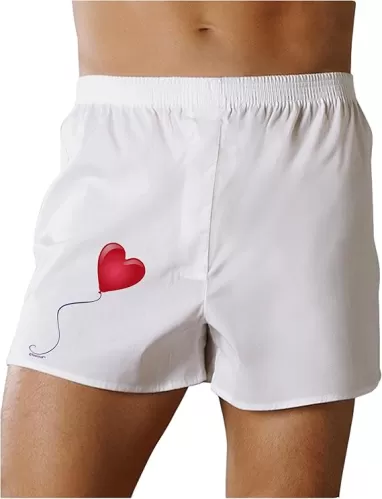 TOOLOUD Cute Red Heart Balloon Boxers Shorts