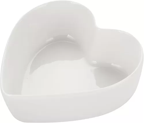 WHJY Cute Heart Shaped Bowls, White Candy Dish, Cute Candy Bowl for Valentines Day, Date Night