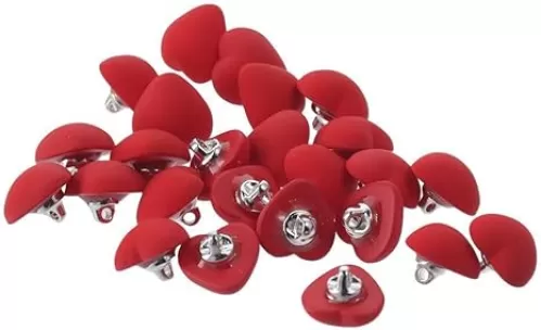 20 PCS Red Heart Shape Buttons, Cute Sewing Decorative Buttons Resin Buttons for Clothing Sewing DIY Crafts, 12mm, 36187818880