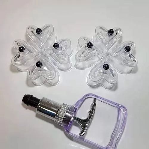 8 Pcs Love Heart Shape Plastic Cupping Cups Thickened 1 Pc Cupping Gun Reusable Cupping Device Cupping Therapy Cupping Hijama Cup