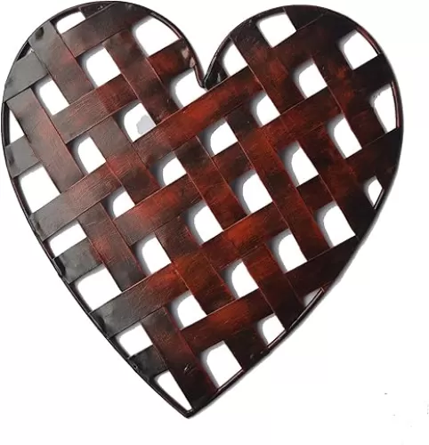 Crafia Metal Heart Shape Wall Art and Ideas | Decorative Rustic Heart Shape Unique Metal Wall Decor