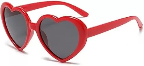 Girls Fashion Polarized Heart Shaped Sunglasses, Fashion Lovely Rave Party Sun Glasses, Ages 3-10