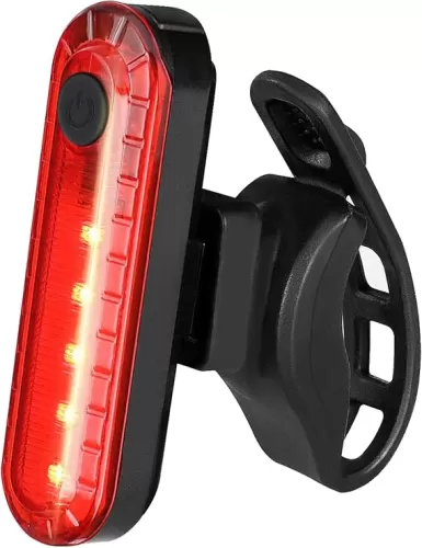 Hakea Volcano Super Bright LED Rear Bike Light - USB Rechargeable Bicycle Light - Mount Cycle Light- Red Taillight - Waterproof- High Lumens Cycling Light- 4 Modes Selection - up to 12 Hours Battery