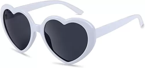 Heart Sunglasses for Women Men Fashion Lovely Shaped Sunglasses Vintage Cute Sun Glasses for Women