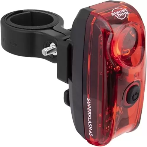 Planet Bike Superflash 65 Bike Tail Light, Red/black