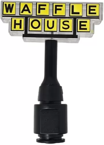 Plug-in Night Light – Classic Logo Glow Inspired by The Iconic Restaurant for Hallways, Bedrooms & Retro-Waffle Lovers