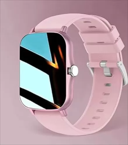Smart Watch for Women Fitness Tracker: Gold Smart Watches for Women Digital Mens Watches Make/Answer Call Waterproof Running Smartwatch Android and iOS iPhone Compatible Heart Rate Monitor (Pink)