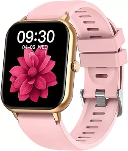Smart Watch for Women Fitness Tracker: Pink Smartwatch with Bluetooth Call Blood Oxygen Blood Pressure Monitor Compatible with Android Ios 100+ Sport Modes Heart Rate Step Counter Waterproof Ip67