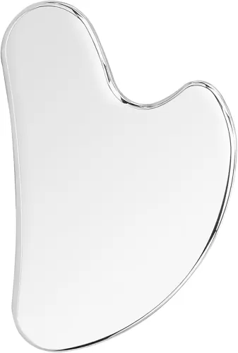 Stainless Steel Gua Sha Facial Tools Heart Shaped Guasha for Face Metal Gua Sha Tighten Skin Massage Guasha Beauty Tool for Body Eyes Neck